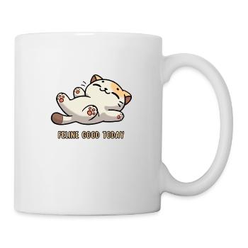 Niedliche Katze Cute Cat Feline good today - Tasse - Weiß - Rechts
