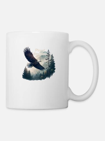 Fier Américain - Mug blanc - blanc
