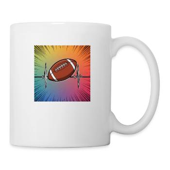 Touchdown! Die Faszination des American Football - Tasse - Weiß - Rechts