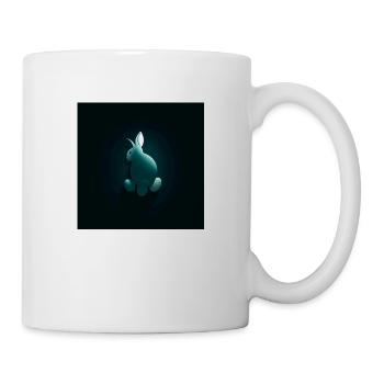 Hoppelhase & Glückseier" - Tasse - Weiß - Rechts