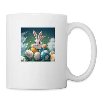 Hasenzauber & Eierregen - Tasse - Weiß - Rechts
