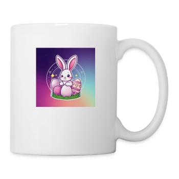 Hasenpower & Osterfreude - Tasse - Weiß - Rechts