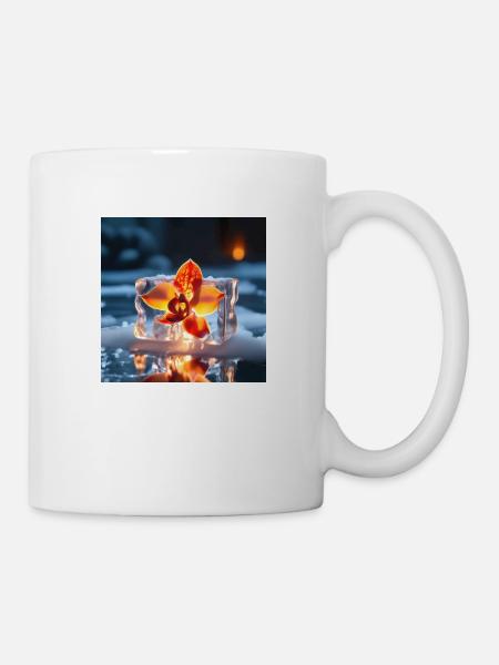 Orchidée - Mug blanc - blanc
