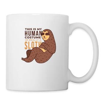 6434 ImASlothTshirt PR t-shirt - Mug blanc - blanc - Droite