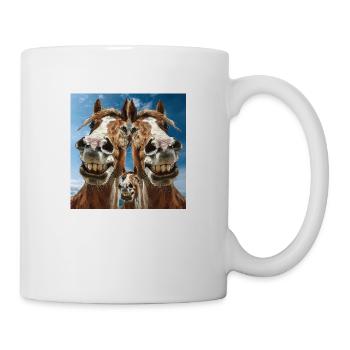 Familie Pferdinand - Tasse - Weiß - Rechts
