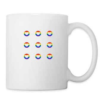 Regenbogen Herz LGBTQ Pride - Tasse - Weiß - Rechts