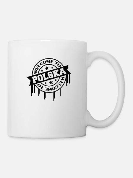 welcome to polska - Tasse - Weiß