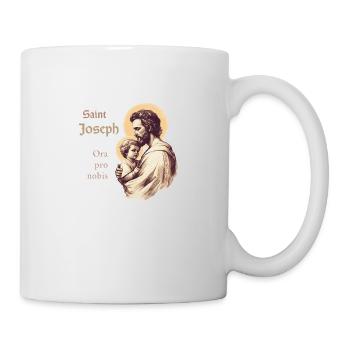 Heiliger Josef - Tasse - Weiß - Rechts