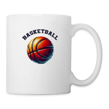 basket-ball - Mug blanc - blanc - Droite