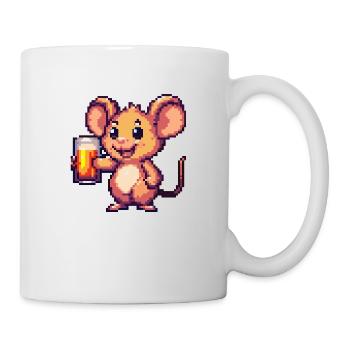 Mouse Pixel Beer - Mug - white - Right