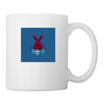 „Frohes Hoppeln & Suchen“ - Tasse - Weiß - Rechts