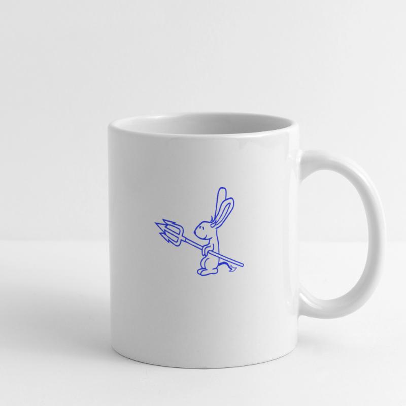 Bunny Devil Demon Evil Satan Hell Trident Costume Mug