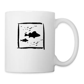 Barsch Perch - Tasse - Weiß - Rechts