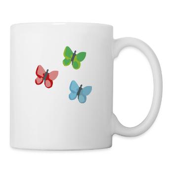 Papillons 3 - Mug blanc - blanc - Droite