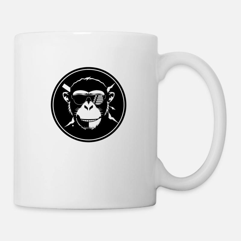 Cool Monkey - Tasse - Weiß