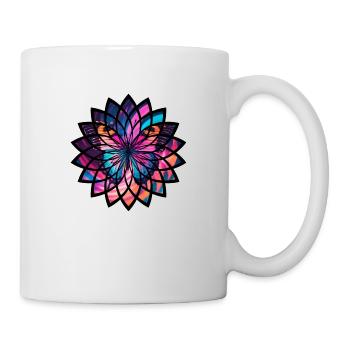 Schmetterlings-Leuchten - Tasse - Weiß - Rechts