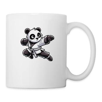 panda karate comic - Tasse - Weiß - Rechts