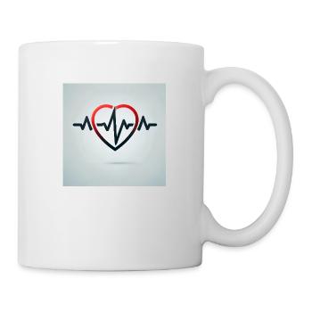 The rhythm of life – heartbeat - Mug - white - Right
