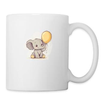 Baby Elefant - Tasse - Weiß - Rechts