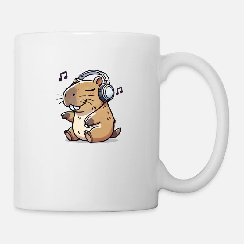 Musique Capybara - Mug blanc - blanc