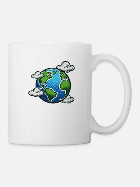 terre - Mug blanc - blanc
