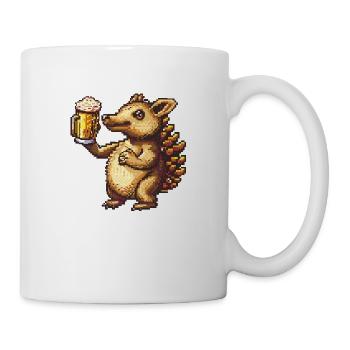 Bière Armadillo Pixel - Mug blanc - blanc - Droite