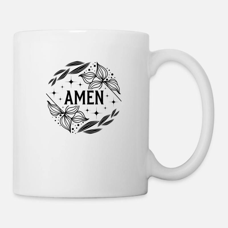 Amen - Tasse - Weiß