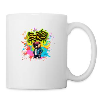 Nounours "BRO" - Mug blanc - blanc - Droite