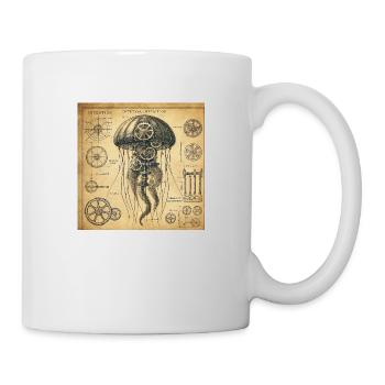 Mechanic Jellyfish - Tasse - Weiß - Rechts