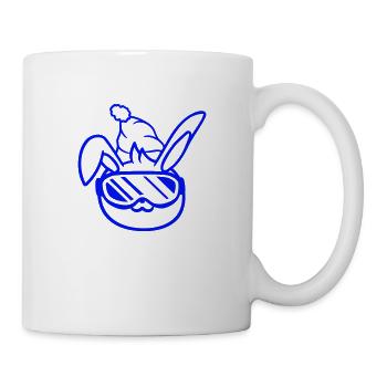 Bunny Ski Goggles Ski Bunny Skiing Ski Goggles Cap - Mug - white - Right