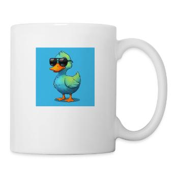 Coole Ente – Sonnenschein und Style! - Tasse - Weiß - Rechts