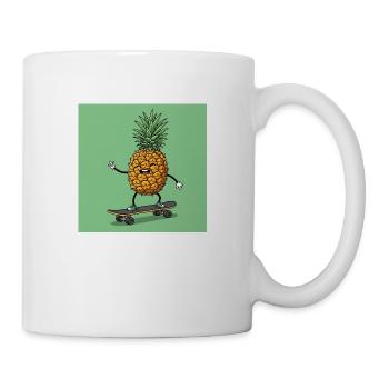 Ananas à bord – Fruité et frais sur le pouce ! - Mug blanc - blanc - Droite