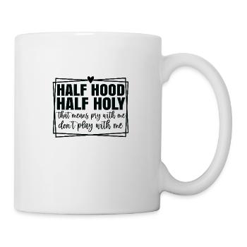 Half hood half holy - Mug - white - Right