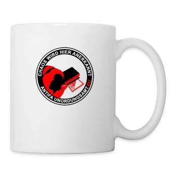 Timbre de bureau antifa Disorder - Mug blanc - blanc - Droite
