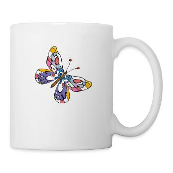 Schmetterling - Tasse - Weiß - Rechts