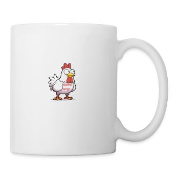 Jeu de poulet blanc - Mug blanc - blanc - Droite