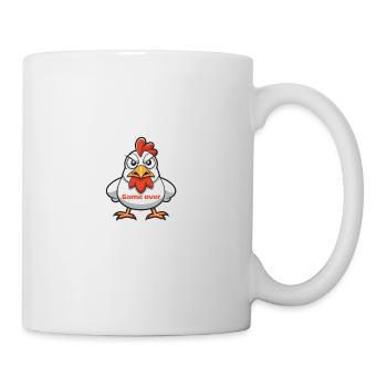 Jeu de poulet blanc - Mug blanc - blanc - Droite