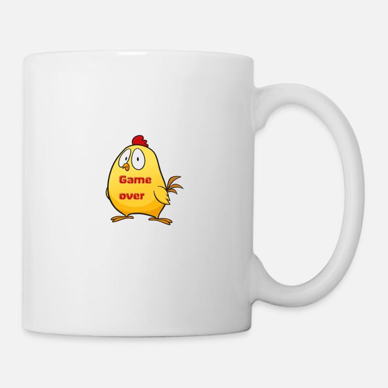 Chicken game weiss - Tasse - Weiß