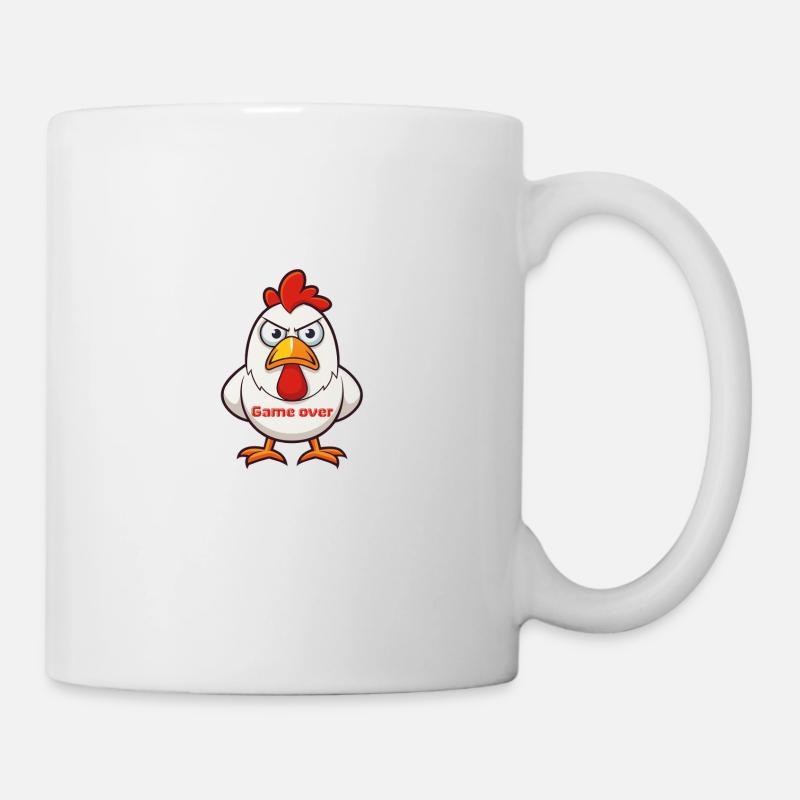 Jeu de poulet blanc - Mug blanc - blanc