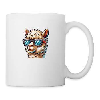 Lunettes de soleil Lama - Mug blanc - blanc - Droite