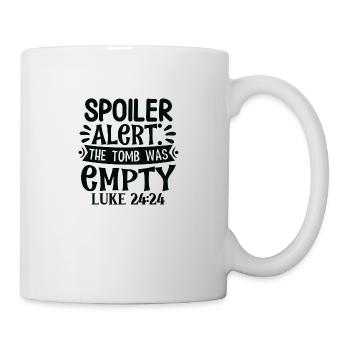Das Grab ist leer - Tasse - Weiß - Rechts