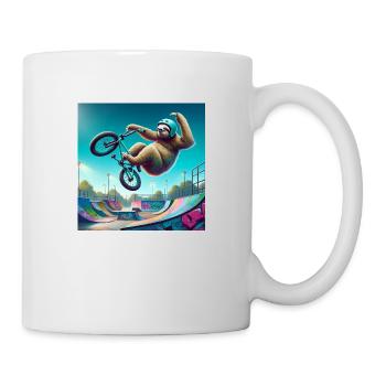 Sloth Wanderer BMX Freestyle - Mug - white - Right