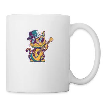 Music Guitar Cat - Mug - white - Right
