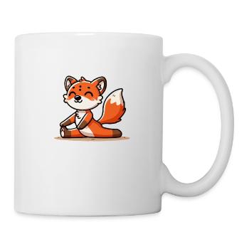 yoga fuchs - Tasse - Weiß - Rechts