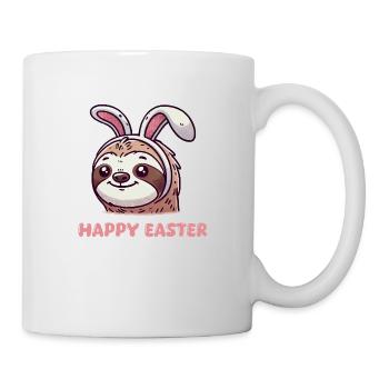 faultier sloth hase - Tasse - Weiß - Rechts