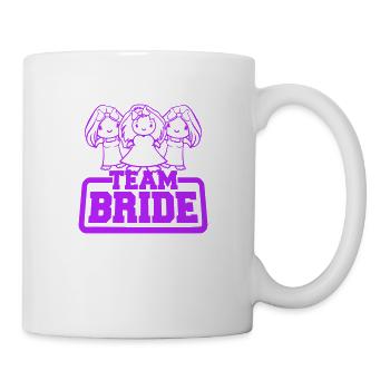3 oiseaux poussins équipe mariée disant filles petites amies - Mug blanc - blanc - Droite