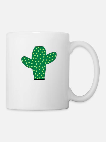 Cactus épineux - Mug blanc - blanc