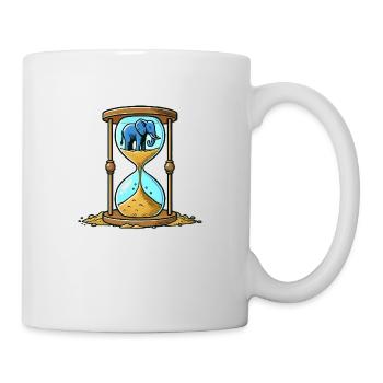 Sanduhr Elefant - Tasse - Weiß - Rechts