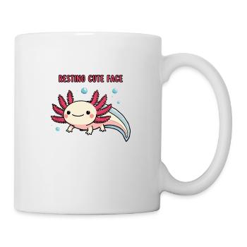 Axolotl - Resting cute face - Tasse - Weiß - Rechts