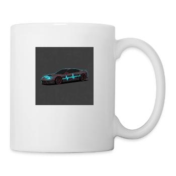 Leistung trifft Design: Die Faszination Sportwagen - Tasse - Weiß - Rechts